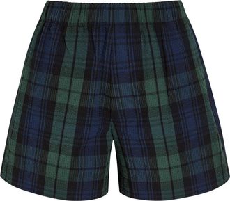 J.W.Anderson Plaid Seersucker Shorts - Green - S (UK8-10 / S)