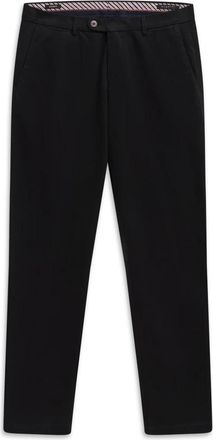 Bugatti Stretch Katoenen Broek - Heren - Chinos - Zwart - W36 L34 - Katoen - Broeken