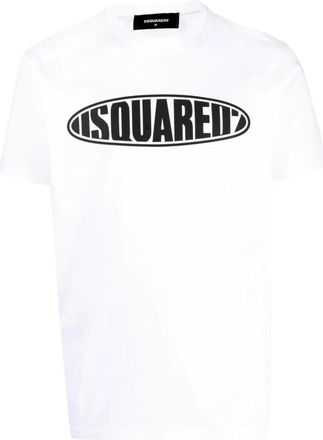 Dsquared2 Logo-print T-shirt - Heren - T-shirts - Wit - S - Katoen - Tops