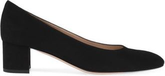 Gianvito Rossi Ryan 45 Pump in Black Suede Leather at Nordstrom, Size 41.5