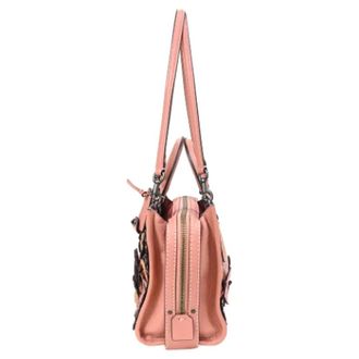 Coach Pre-owned Handbags, female, Pink, Size: ONE SIZE Pre-owned Restored Rogue 25