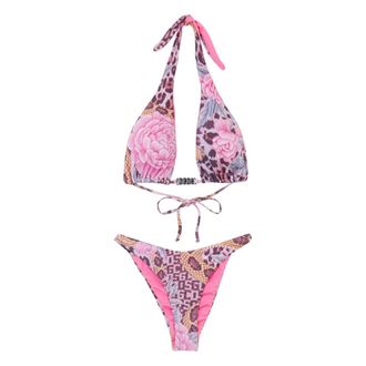 GCDS Gcds, Dames, Badkleding, Roze, Maat: M Polyamide