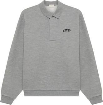 Autry Polo Sweatshirt - Heren - Sweatshirts - Grijs - S - Hoodies & sweatvesten