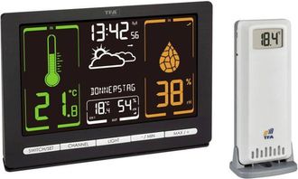 TFA Dostmann Funk-Wetterstation meteochrome 35.1132.01 Stazione meteo digitale senza fili Previsione per 12 - 24 ore Nu - Tfa Dostmann