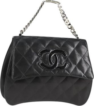 Chanel Tweedehands leren handtassen - Dames - Vintage Schoudertas - Zwart - ONE Size - Vintage