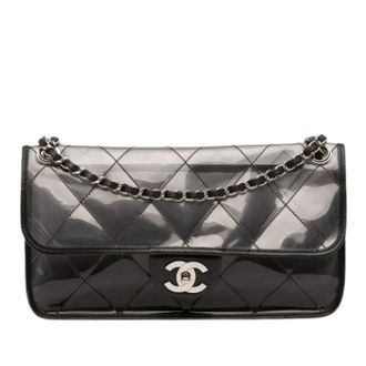Chanel Pre-owned Naked Flap Bag - Dames - Pre-owned - Zwart - Maat: ONE Size Leer
