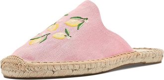 Soludos Lemons Smoking Mule Espadrille Womens Flat Shoes Dusty Rose Pink : EU 39 (US Womens 8-8.5) B - Medium, Cotton