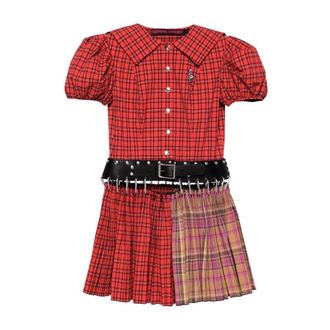 Chopova Lowena Dames, Jurken, Veelkleurig, Maat: XS Katoen