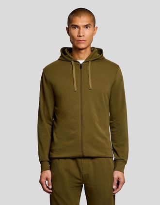 Lyle & Scott Lyle And Scott Mens Lightweight Lounge Zip Hoodie - Green - Size: 36