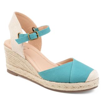 Journee Collection Women & apos;s Ashlyn Medium and Wide Width Espadrille Wedge Sandals
