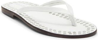 Jeffrey Campbell Katrina Flip Flop in White Silver at Nordstrom, Size 11