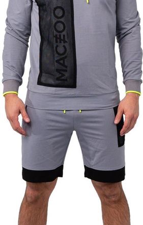 Maceoo Net Grey Stretch Cotton Shorts at Nordstrom, Size Xxx-Large