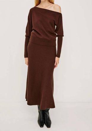 Rails Odita Knit Midi Skirt In Bordeaux