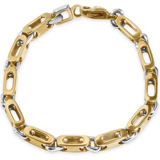 Pompeii3 Mens Link 14k Gold (43gram) or Platinum (69gram) 6mm Bracelet 8.5