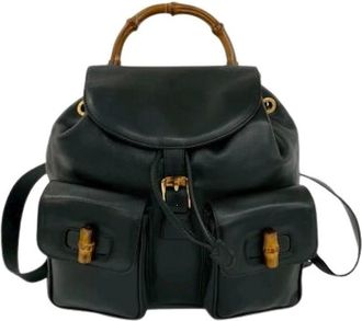 Gucci Pre-owned Backpacks, female, Black, Size: ONE SIZE Pre-owned Vintage Backpack