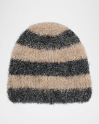 Jocelyn Alpaca-Blend Colorblock Beanie