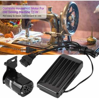 OEM Motor De M&aacute;quina De Coser Vintage De 180 W Con Pedal Ajustable, Pieza De Repuesto Compatible Con Singer/brother