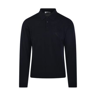 Roberto Collina Polo ML - male - Roberto Collina - Polo Shirts - Blue - XL - Tops
