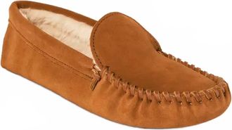 Minnetonka Mens Pile Lined Softsole Shoes In Brown