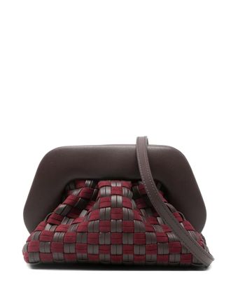 Themoir&egrave; woven-design clutch bag - Brown