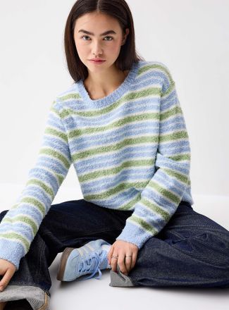 Twik Womens Striped terry knit sweater