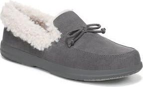Vionic Claribel Faux Shearling Lined Slipper in Steel Grey at Nordstrom Rack, Size 10