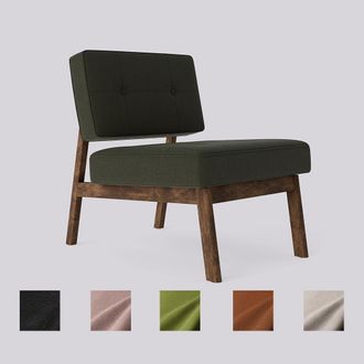Swoon Editions Swoon | Aron | Armchair | Green | Crushed Velvet | W: 59 cm D: 80 cm H: 74 cm