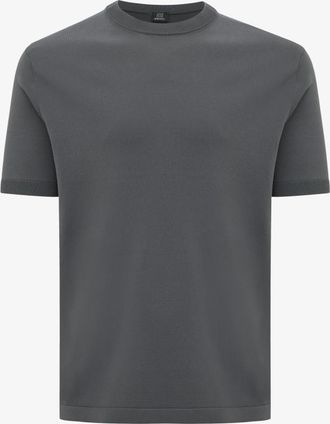 Genti Roundneck T-shirt | Donkergrijs
