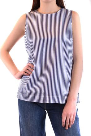 P.A.R.O.S.H. Shirt - Dames - Tops zonder mouwen - Blauw - M - Tops
