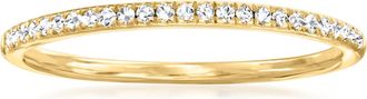Ross-Simons Diamond Ring in 18kt Gold Over Sterling