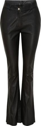 Notyz Pantaloni in Pelle - - Trousers - Donna - Nero - XL