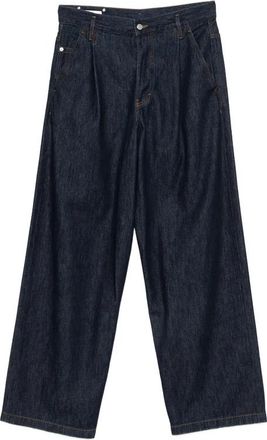 Dries Van Noten Rechte broek - Heren - Straight fit broeken - Blauw - W32 - Broeken
