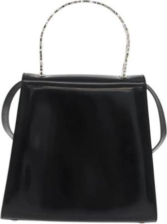 Ferragamo Pre-owned Lederen Handtas - Dames - Vintage Handtas - Zwart - ONE Size - Leer - Vintage