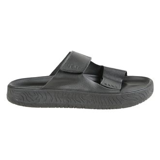 Veja Leather Sandals with Adjustable Straps - male - Veja - Sliders - Black - 10 UK - Shoes