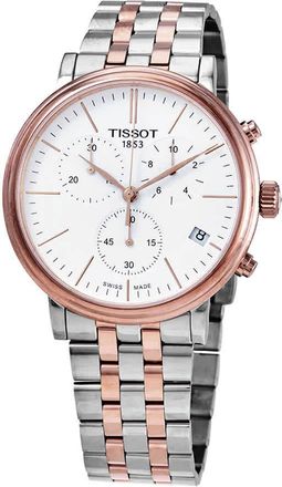 Tissot Carson Premium Chronograph Quartz White Dial Watch T122.417.22.011.00