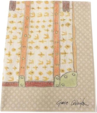 Louis Vuitton Pre-owned Stole - Dames - Vintage Accessoires - Veelkleurig - ONE Size - Wol - Vintage