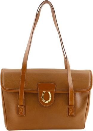 Gucci Brown Leather Tote Bag (Pre-Owned)