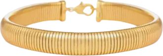 Federica Tosi Gold Cleo Flexible Segment 18k Gold Plated Bronze Necklace