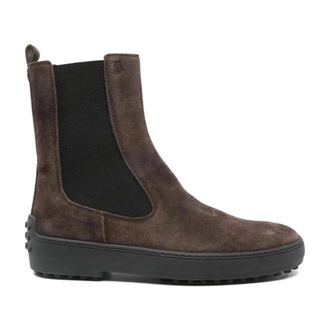 Tod's Gommino Chelsea Laarzen - Dames - Schoenen - Bruin - Maat: 37 1/2 EU Leer