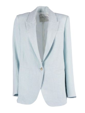 Forte_Forte Tailored Linen Single Button Blazer
