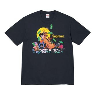 SUPREME All Dogs Go To Heaven T-Shirt Navy FW25T42-NAVY