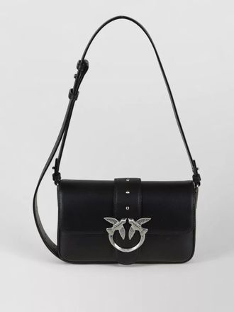 Pinko love slouchy leather shoulder bag