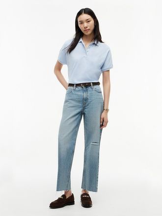 Tommy Hilfiger Womens High-Rise Modern Wide Leg Jean - Medium Wash - 00