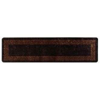 vidaXL Pasillo De Alfombra Marsa Negro 100 X 350 Cm Poli&eacute;ster Y Pvc Vidaxl