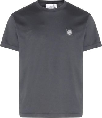 Stone Island Dark Grey Logo T-Shirt