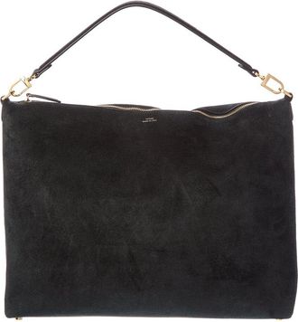 Toteme Toteme Bevel Medium Suede Shoulder Bag