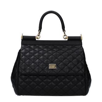 Dolce & Gabbana Dolce&Gabbana Borse a Mano Sicily medium Donna Pelle Nero