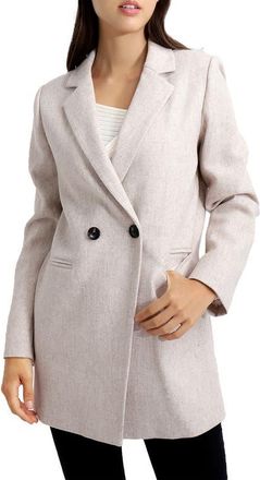 Belle & Bloom Kensington Oversize Wool Blend Coat in Natural at Nordstrom, Size X-Small