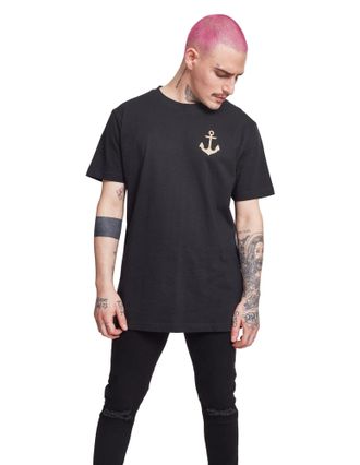 Mister Tee Herren Captain Tee, Black, L