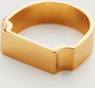 Monica Vinader Gold Signature Wide Ring